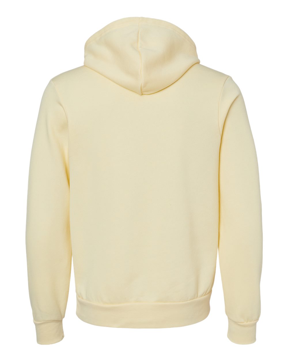 Unisex Sponge Fleece Hoodie - Back - B86306472 - French Vanilla