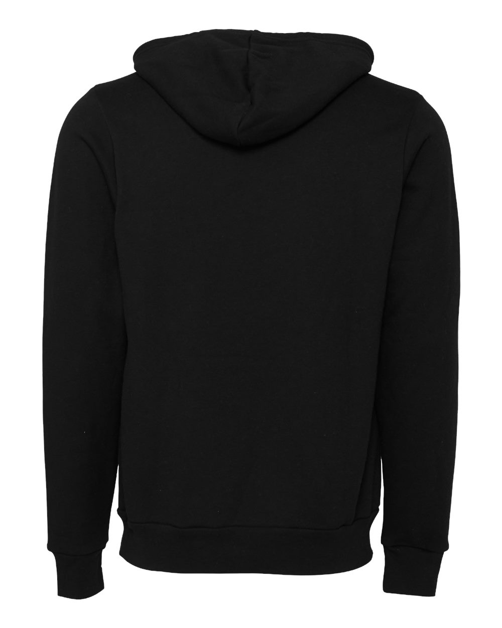 Unisex Sponge Fleece Hoodie - Back - B86306552 - DTG Black