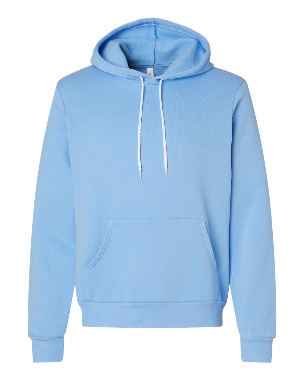 Unisex Sponge Fleece Hoodie - Front - B86306052 - Carolina Blue