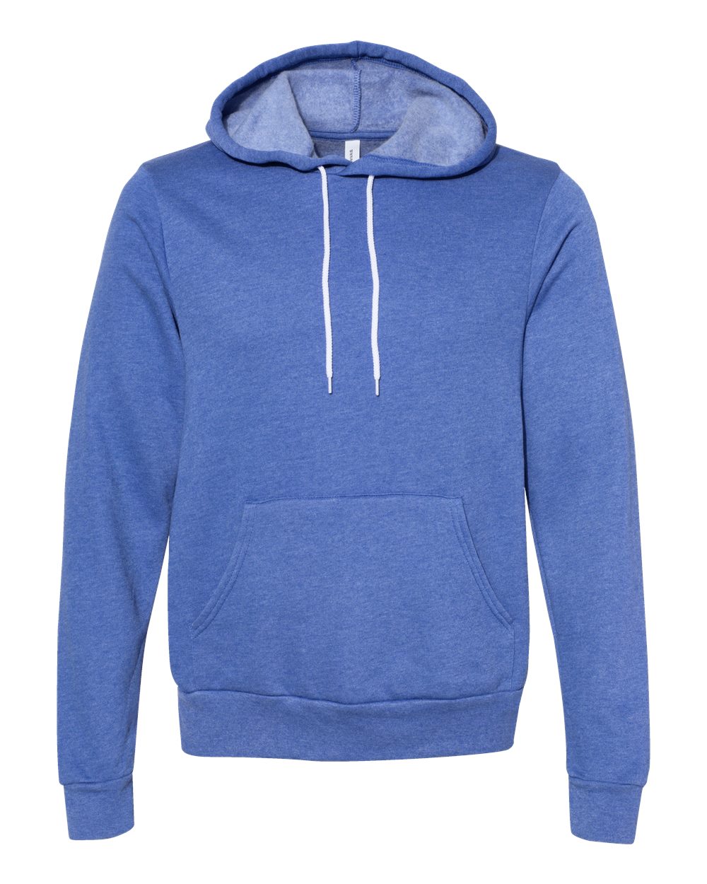 Unisex Sponge Fleece Hoodie - Front - B86306142 - Heather Columbia Blue