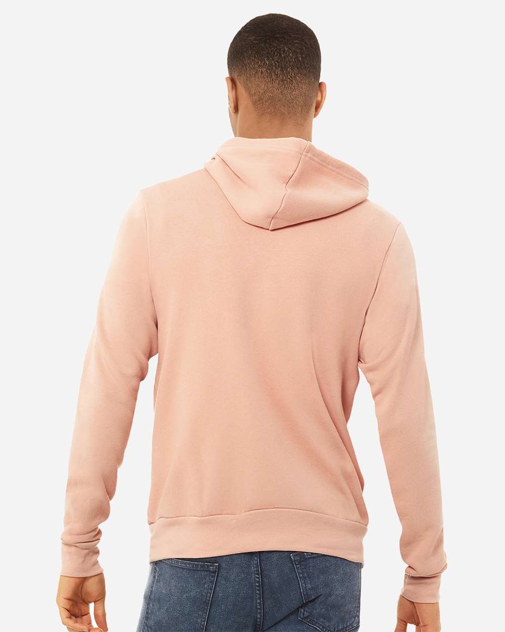 Unisex Sponge Fleece Hoodie - OnModelBack - B86306332 - Peach