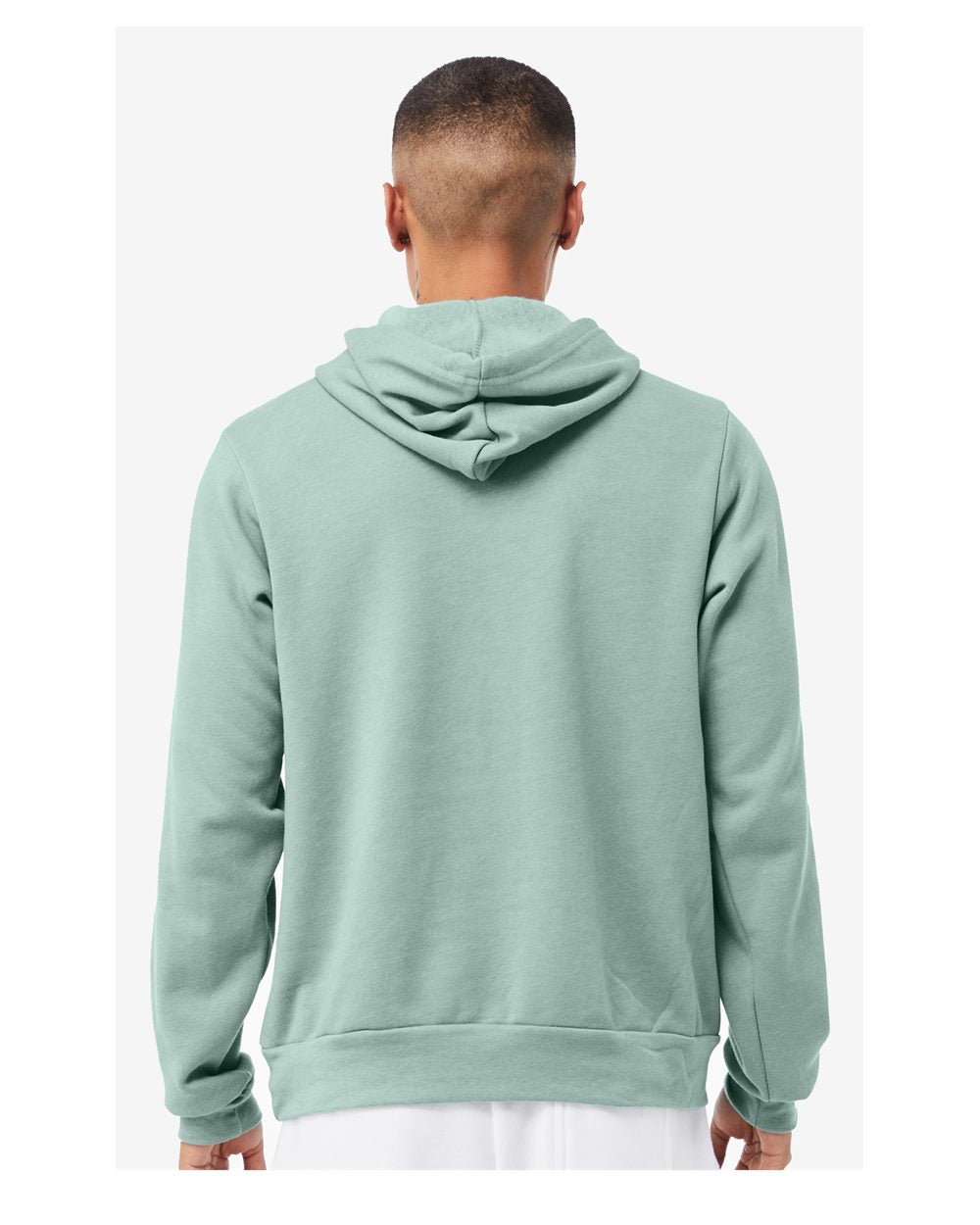 Unisex Sponge Fleece Hoodie - OnModelBack - B86306432 - Dusty Blue