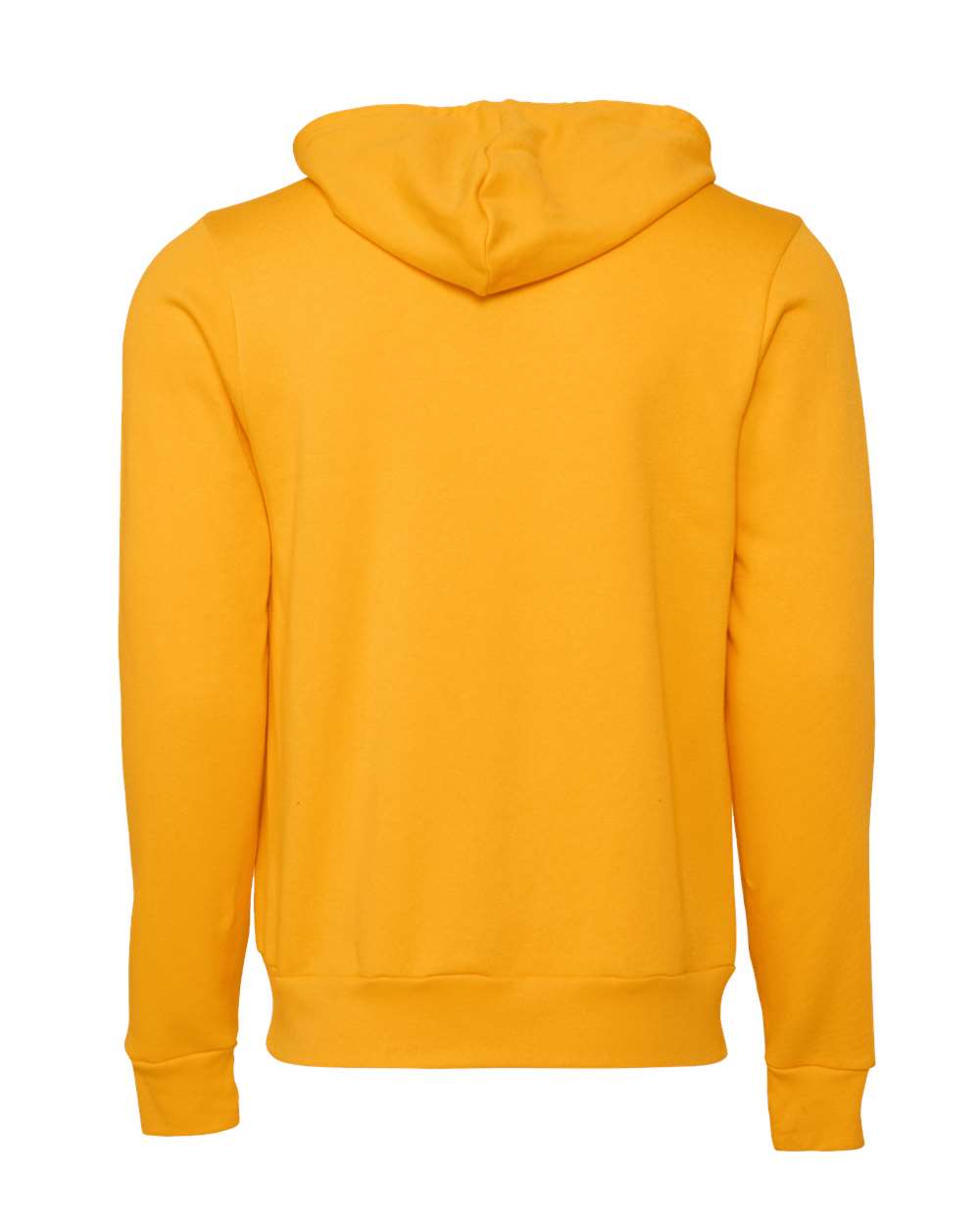 Unisex Sponge Fleece Full-Zip Hoodie - Back - B80406122 - Gold