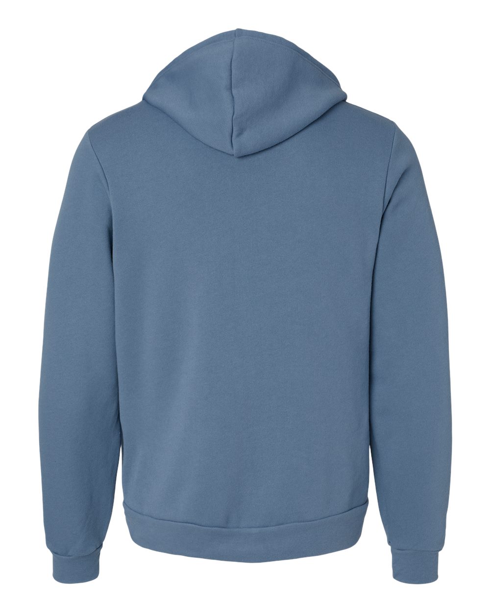 Unisex Sponge Fleece Full-Zip Hoodie - Back - B80406212 - Steel Blue