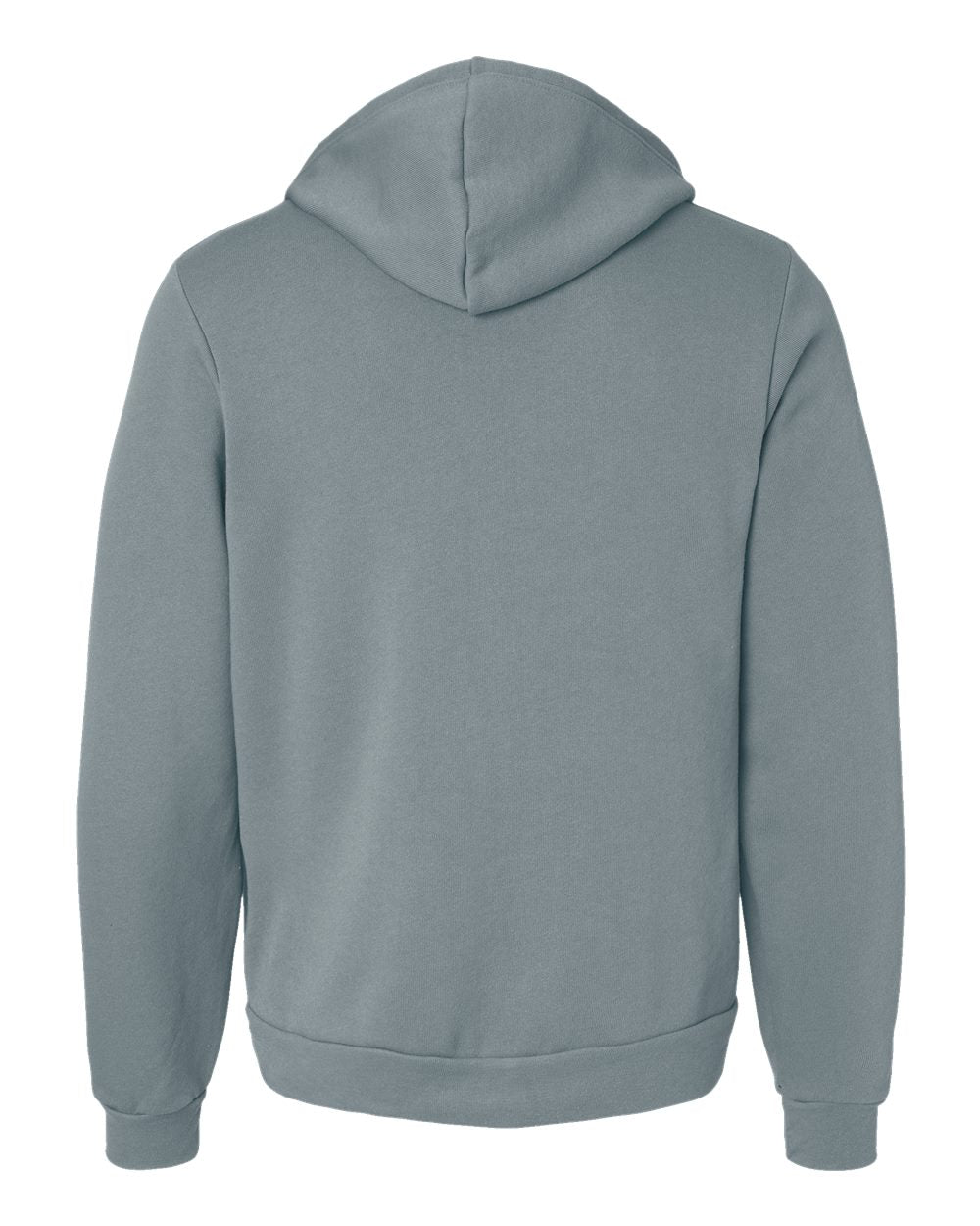Unisex Sponge Fleece Full-Zip Hoodie - Back - B80406462 - Blue Storm
