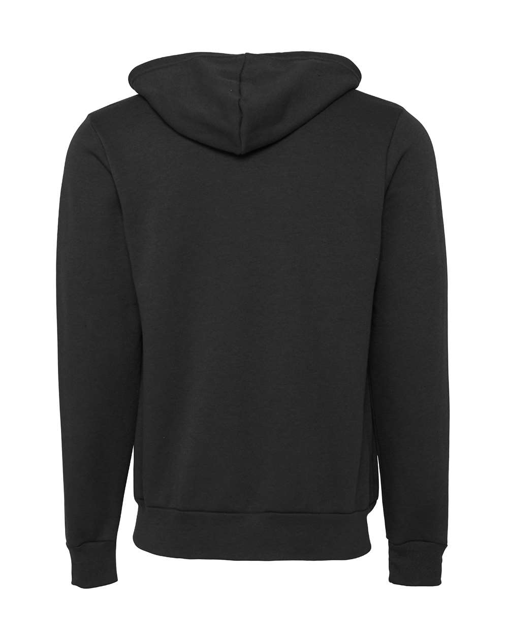Unisex Sponge Fleece Full-Zip Hoodie - Back - B80406562 - DTG Dark Grey