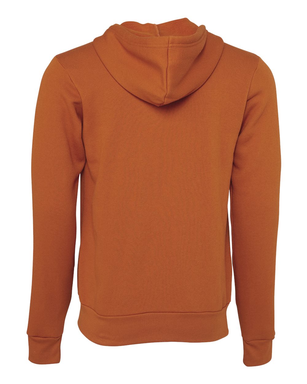 Unisex Sponge Fleece Full-Zip Hoodie - Back - B80406582 - Autumn
