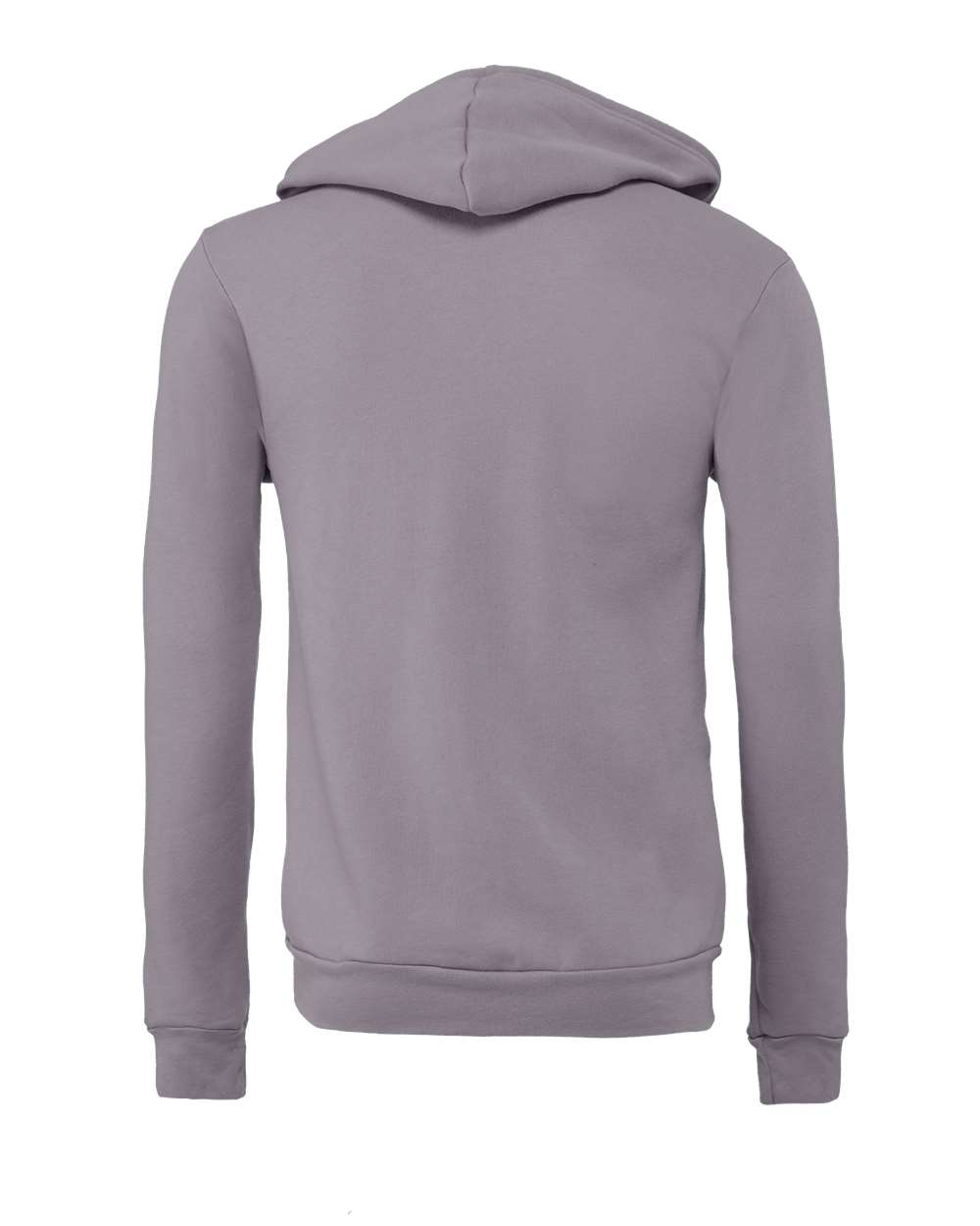 Unisex Sponge Fleece Full-Zip Hoodie - Back - B80406852 - Storm