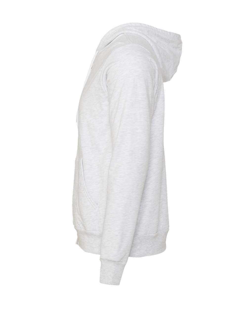 Unisex Sponge Fleece Full-Zip Hoodie - DirectSide - B80406022 - Ash