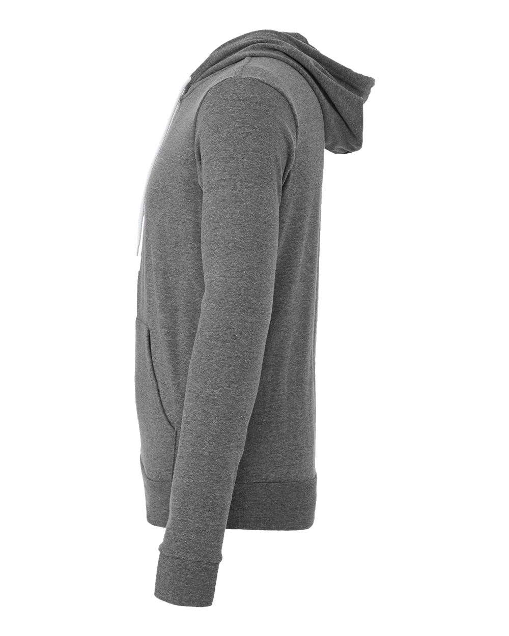 Unisex Sponge Fleece Full-Zip Hoodie - DirectSide - B80406072 - Deep Heather
