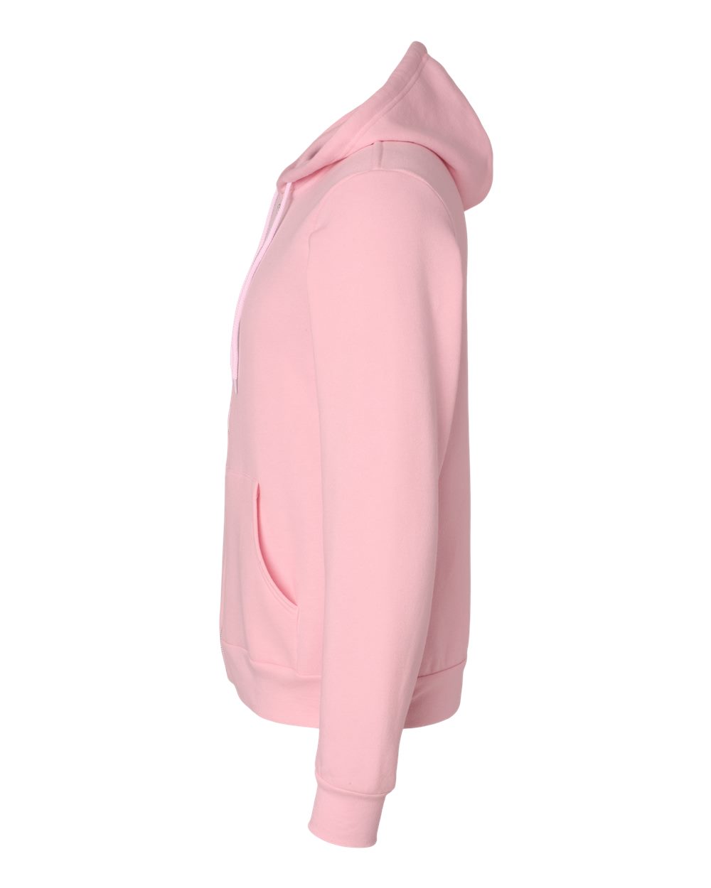 Unisex Sponge Fleece Full-Zip Hoodie - DirectSide - B80406082 - Pink