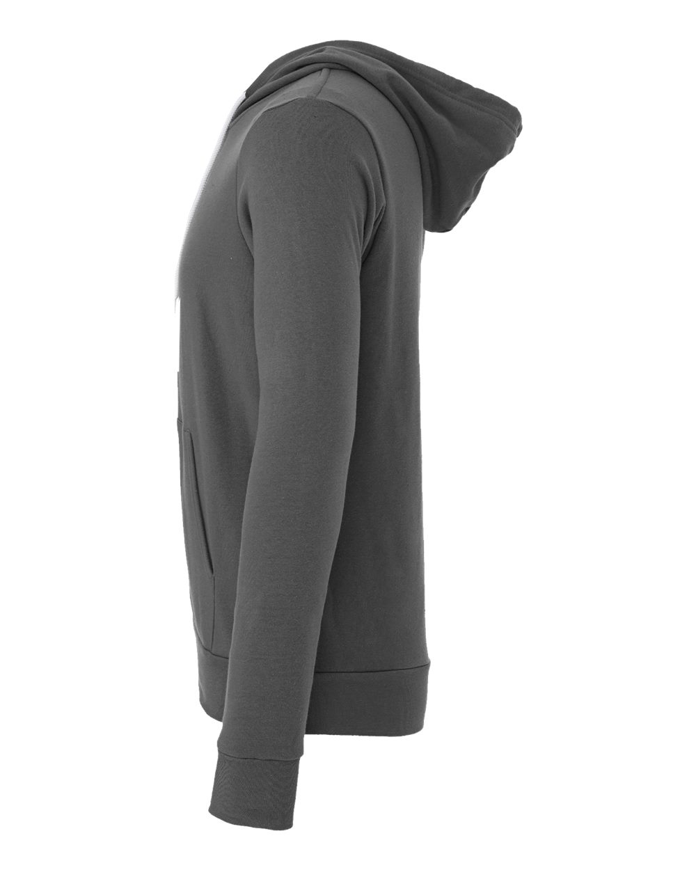 Unisex Sponge Fleece Full-Zip Hoodie - DirectSide - B80406092 - Asphalt