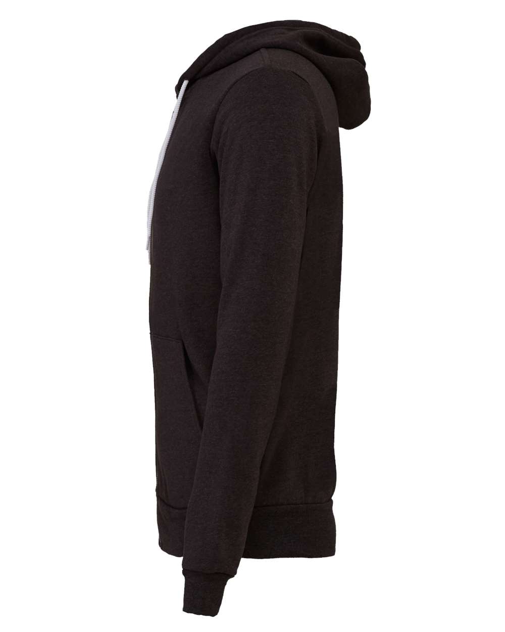 Unisex Sponge Fleece Full-Zip Hoodie - DirectSide - B80406102 - Dark Grey Heather