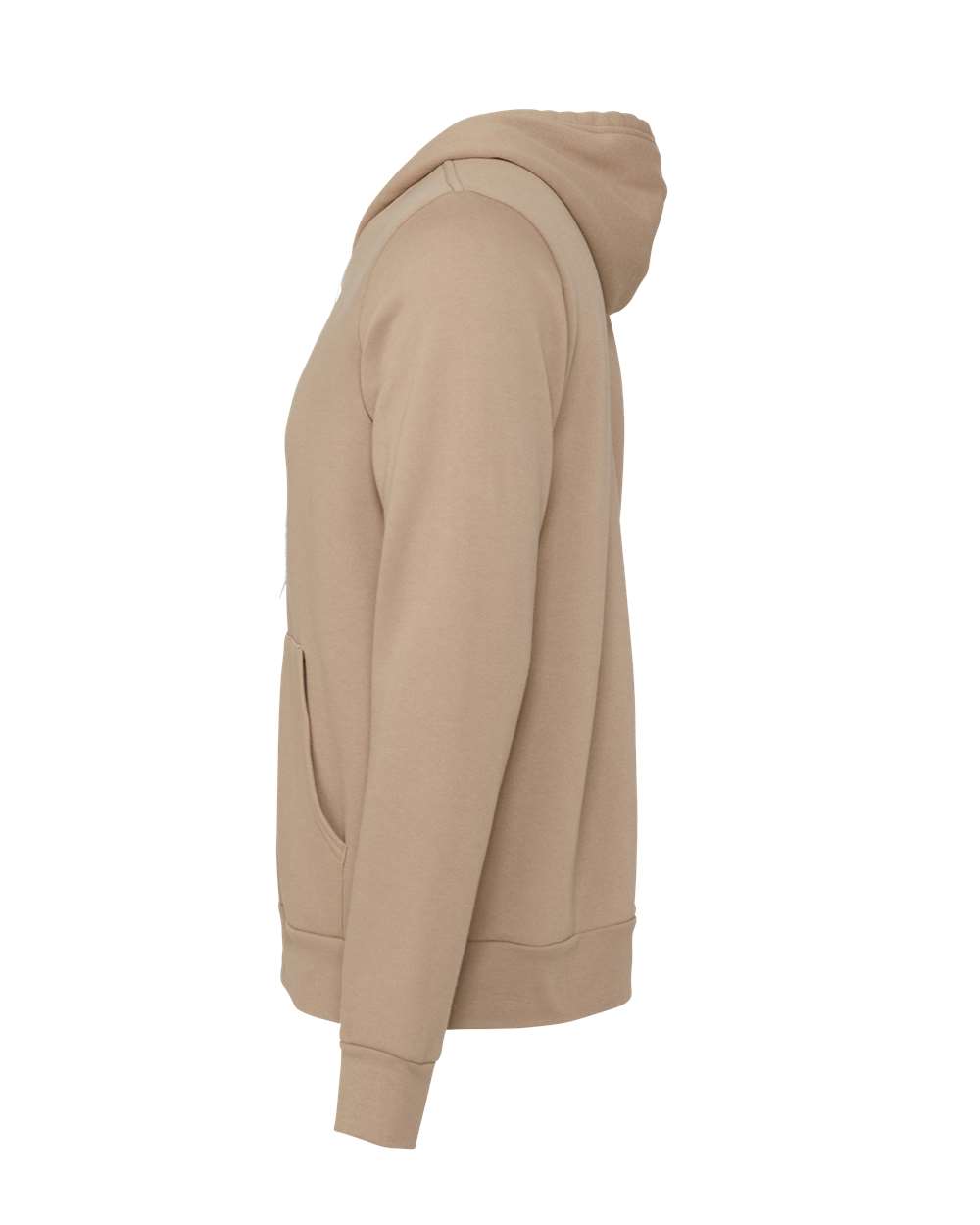 Unisex Sponge Fleece Full-Zip Hoodie - DirectSide - B80406172 - Tan
