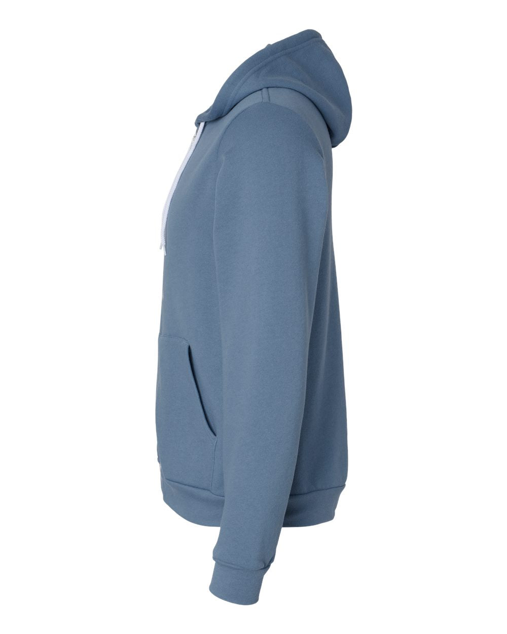 Unisex Sponge Fleece Full-Zip Hoodie - DirectSide - B80406212 - Steel Blue