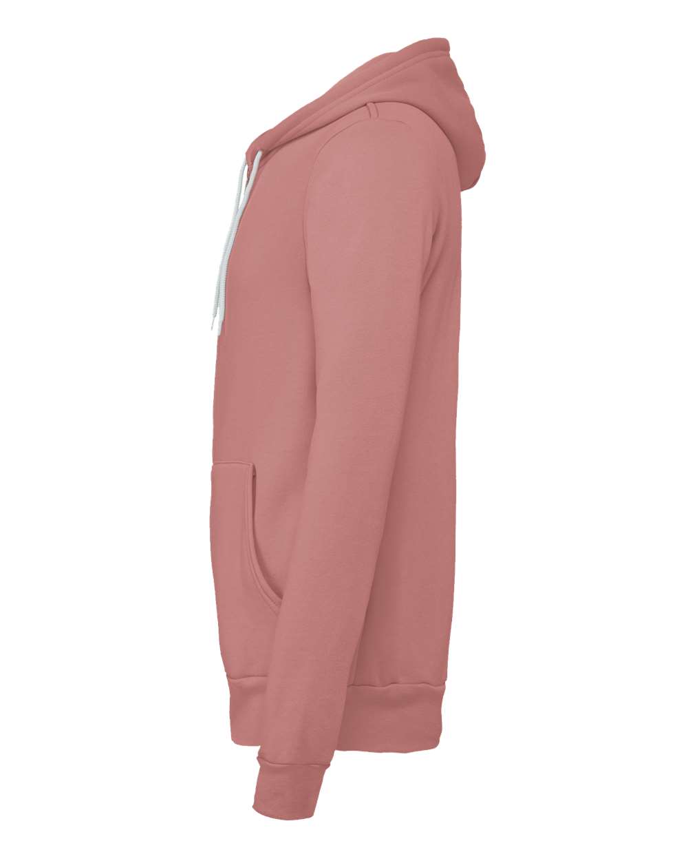 Unisex Sponge Fleece Full-Zip Hoodie - DirectSide - B80406282 - Mauve
