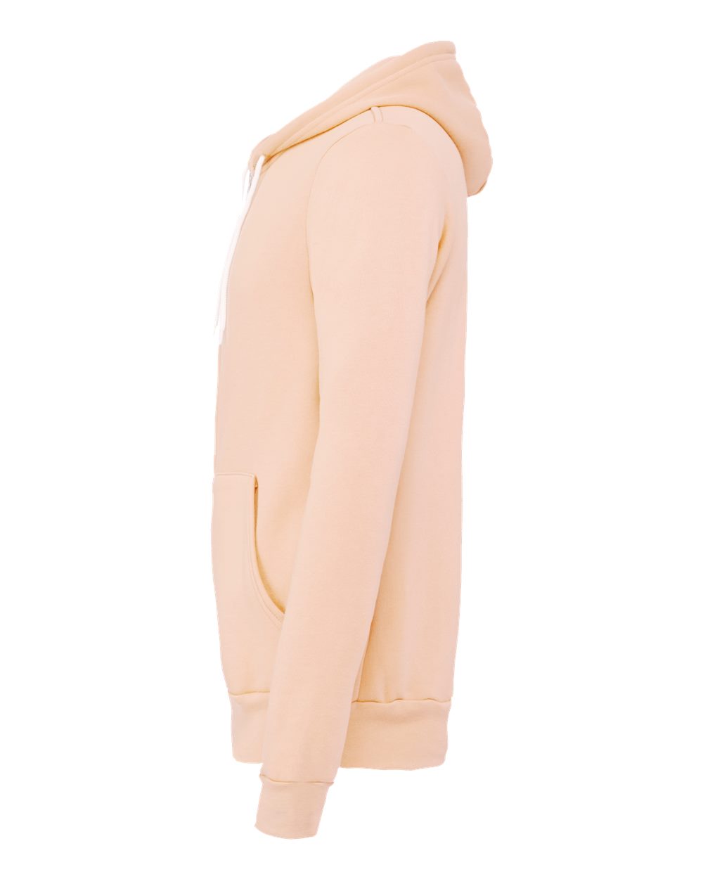 Unisex Sponge Fleece Full-Zip Hoodie - DirectSide - B80406332 - Peach