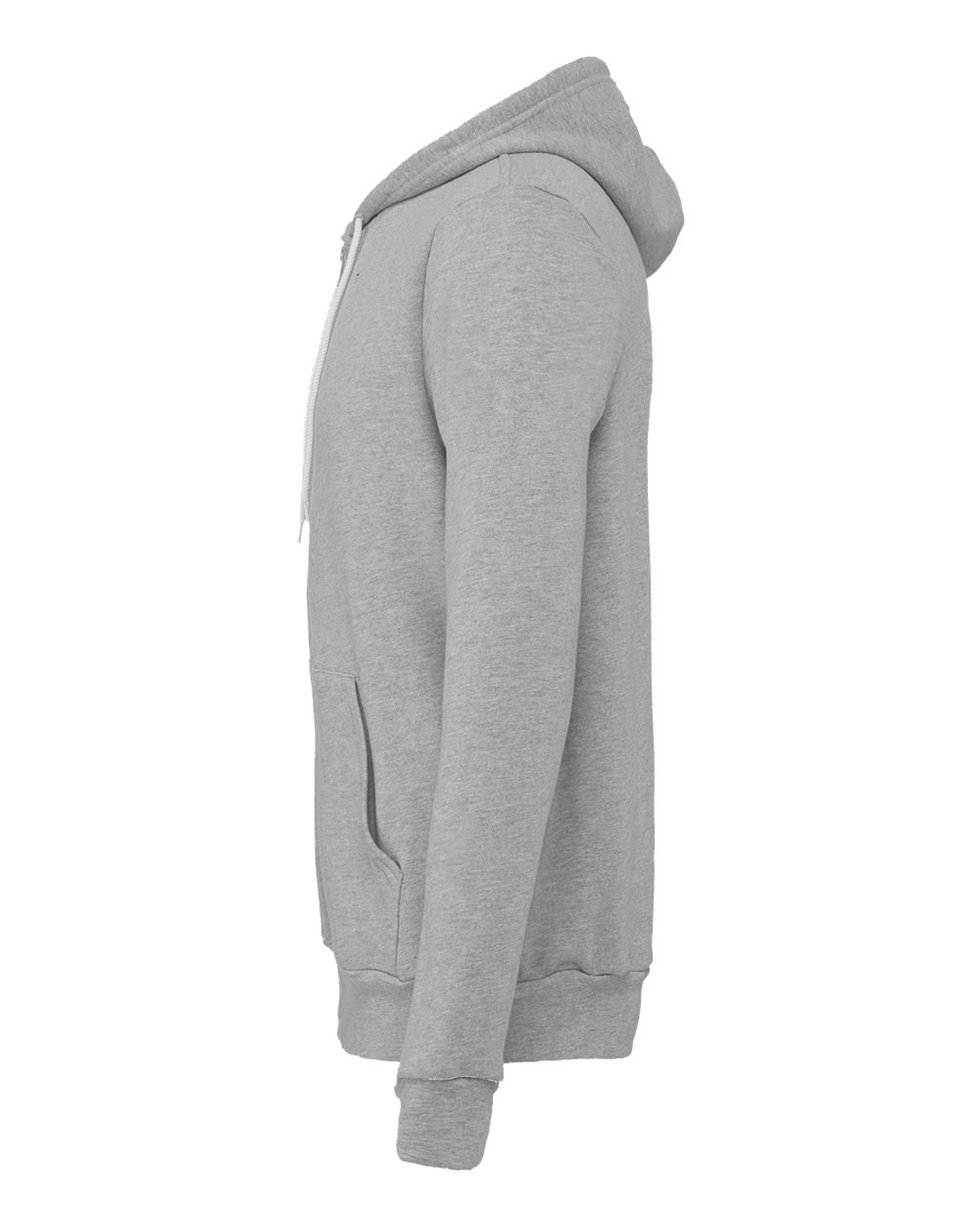 Unisex Sponge Fleece Full-Zip Hoodie - DirectSide - B80406352 - Athletic Heather