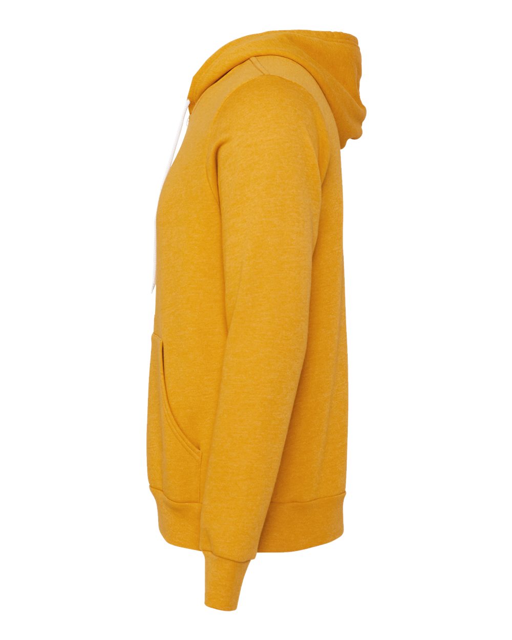 Unisex Sponge Fleece Full-Zip Hoodie - DirectSide - B80406402 - Heather Mustard