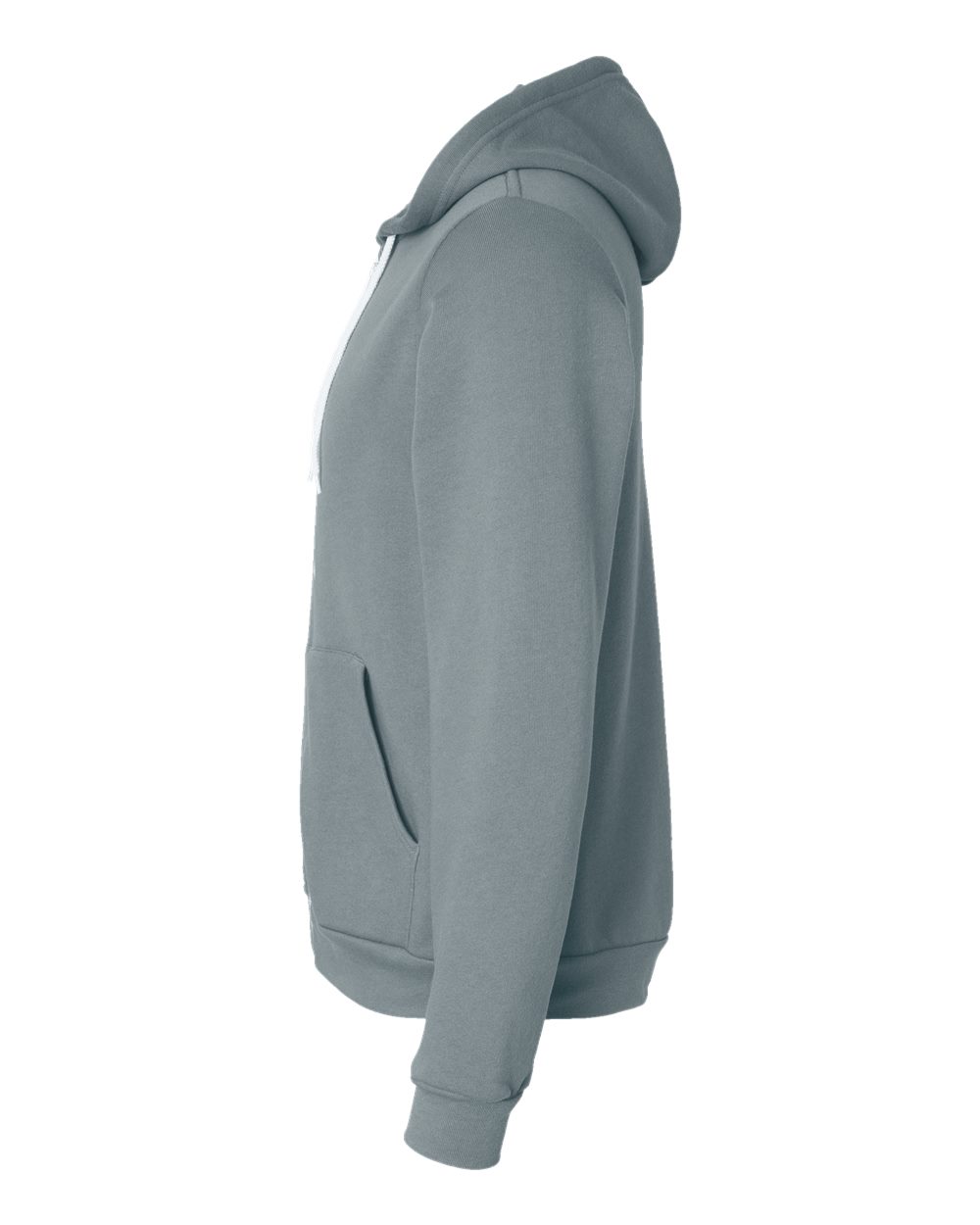 Unisex Sponge Fleece Full-Zip Hoodie - DirectSide - B80406462 - Blue Storm