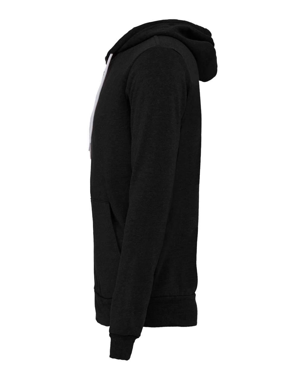 Unisex Sponge Fleece Full-Zip Hoodie - DirectSide - B80406542 - Black Heather