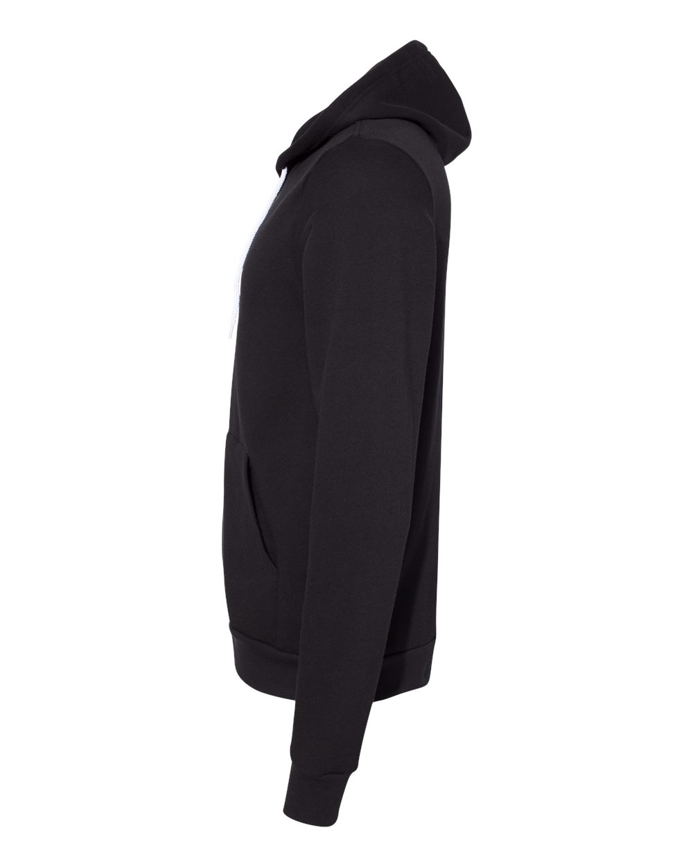 Unisex Sponge Fleece Full-Zip Hoodie - DirectSide - B80406552 - DTG Black