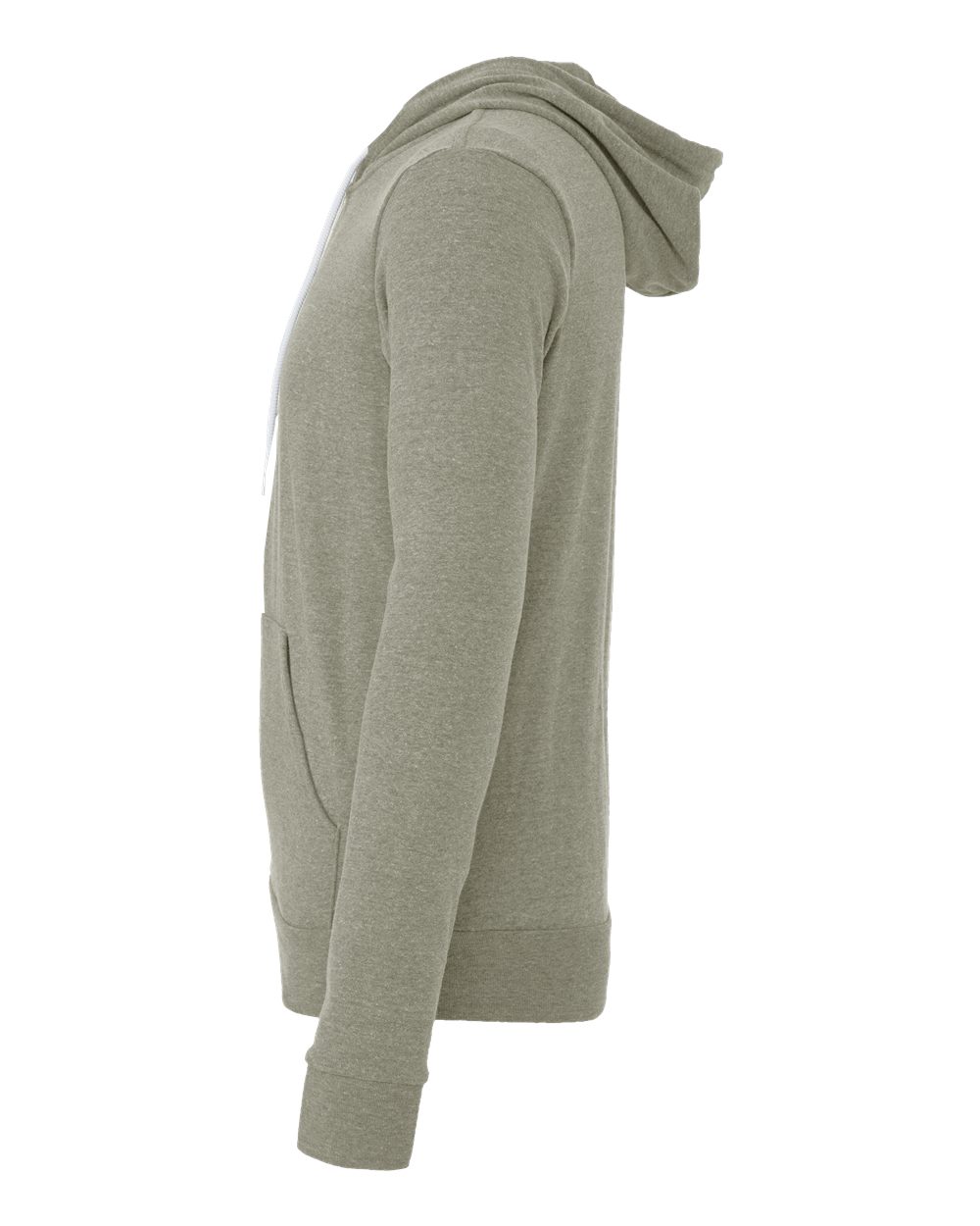 Unisex Sponge Fleece Full-Zip Hoodie - DirectSide - B80406732 - Heather Stone