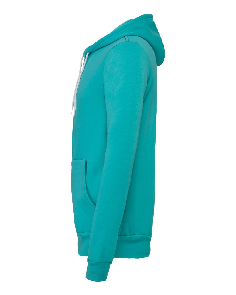 Unisex Sponge Fleece Full-Zip Hoodie - DirectSide - B80406762 - Teal