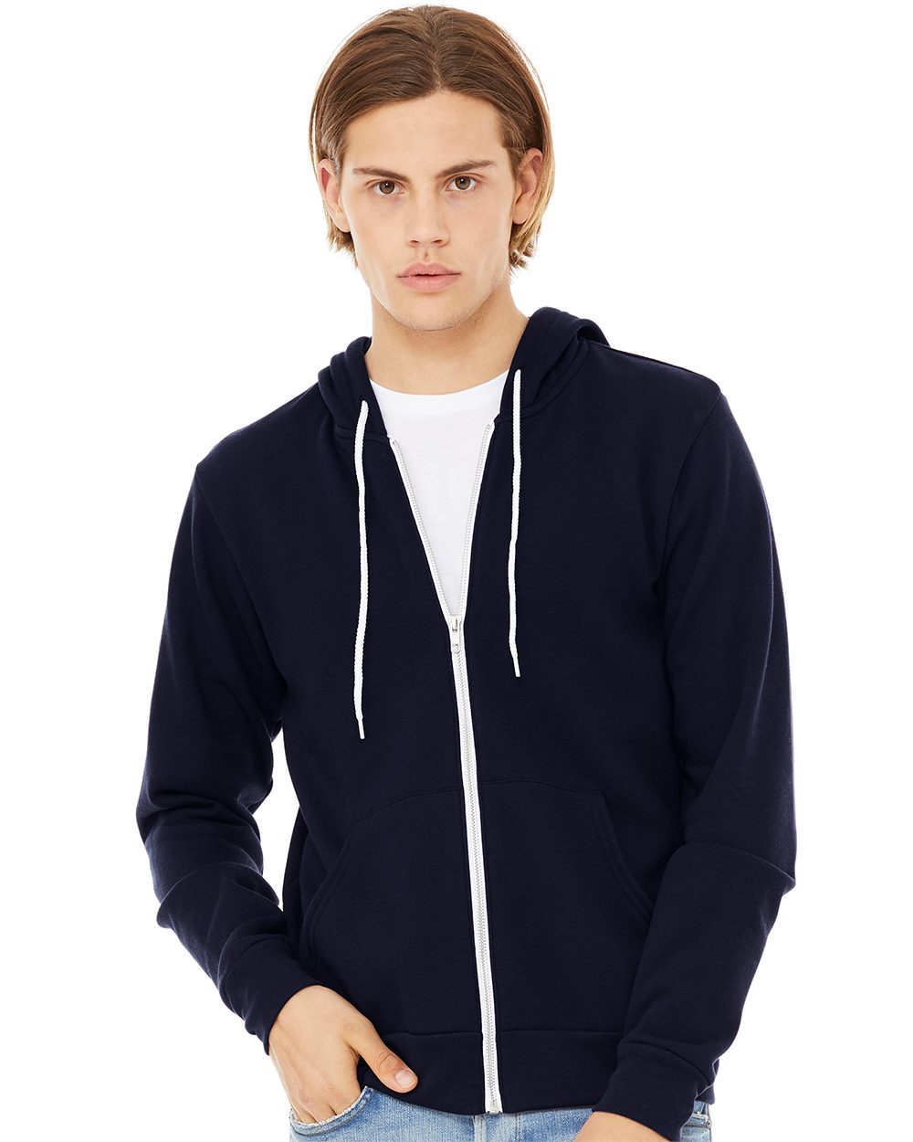 Unisex Sponge Fleece Full-Zip Hoodie - styleImage