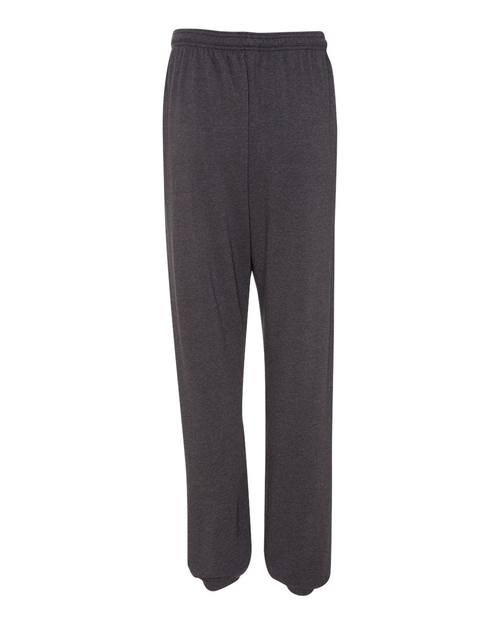Unisex Sponge Fleece Long Scrunch Pants - Back - B22106102 - Dark Grey Heather