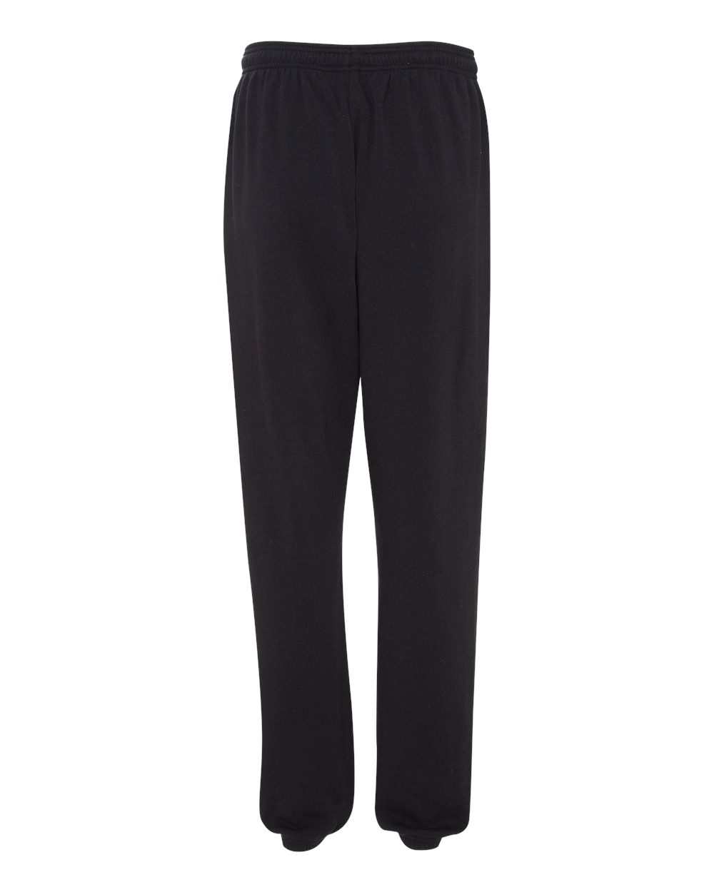 Unisex Sponge Fleece Long Scrunch Pants - Back - B22106502 - Black