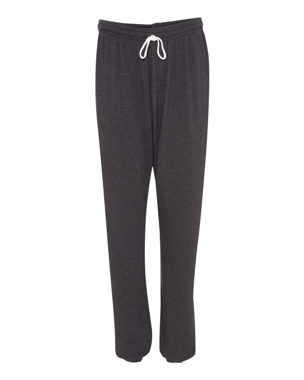 Unisex Sponge Fleece Long Scrunch Pants - Front - B22106102 - Dark Grey Heather