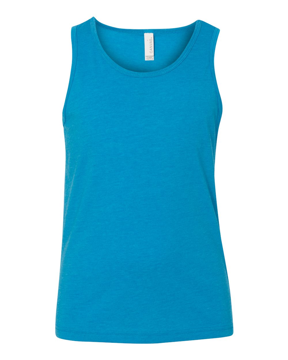 Youth Jersey Tank - Front - B22206063 - Neon Blue