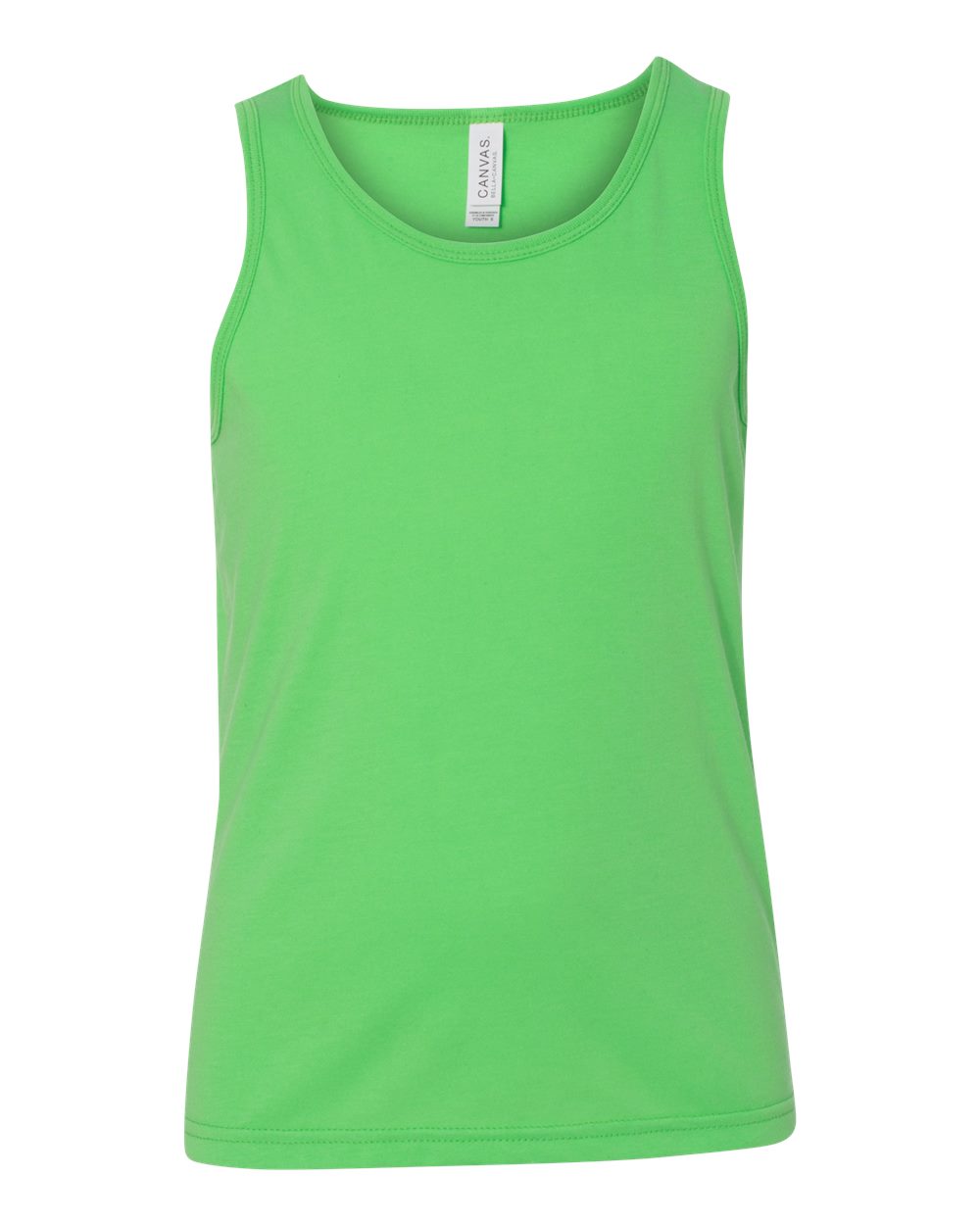 Youth Jersey Tank - Front - B22206164 - Neon Green