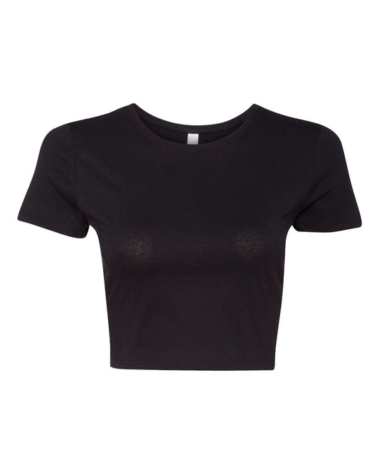 Women’s Crop Tee - Front - B19606502 - Black