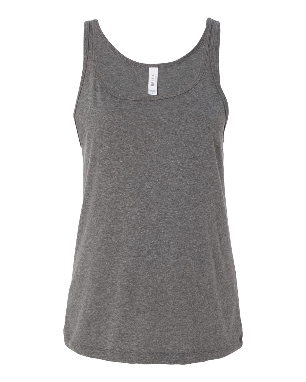 Women’s Relaxed Jersey Tank - Front - B57406073 - Deep Heather
