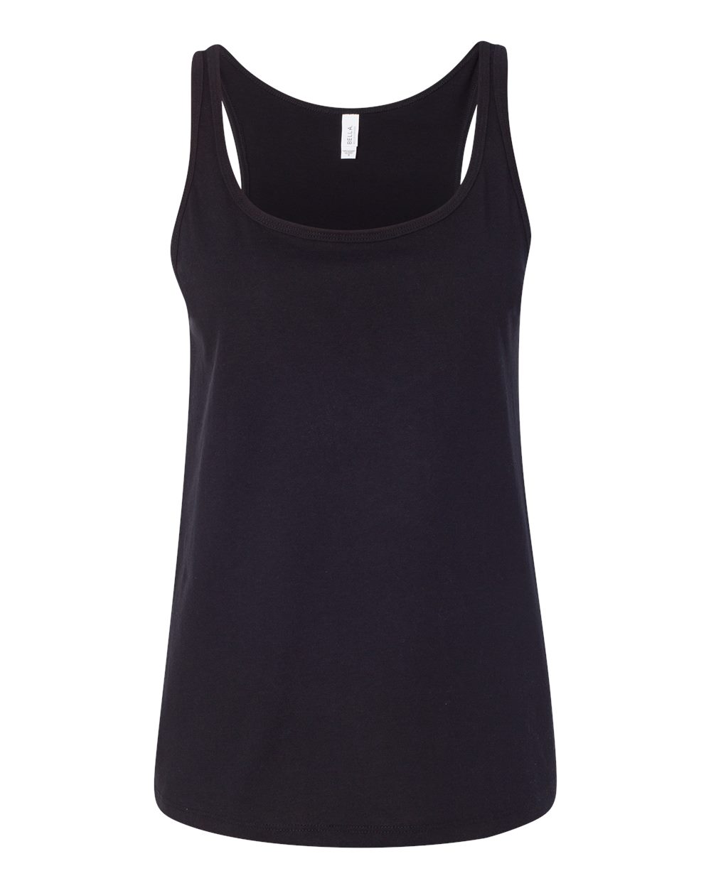 Women’s Relaxed Jersey Tank - Front - B57406503 - Black