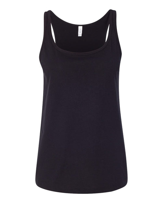 Women’s Relaxed Jersey Tank - Front - B57406503 - Black