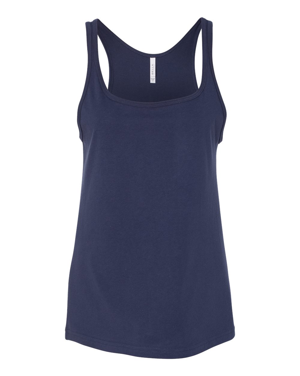 Women’s Relaxed Jersey Tank - Front - B57406653 - Navy