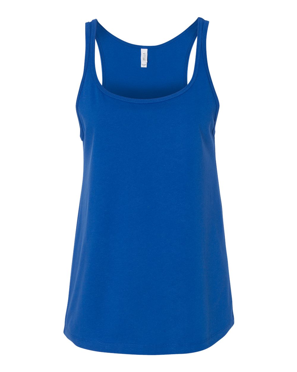 Women’s Relaxed Jersey Tank - Front - B57406753 - True Royal