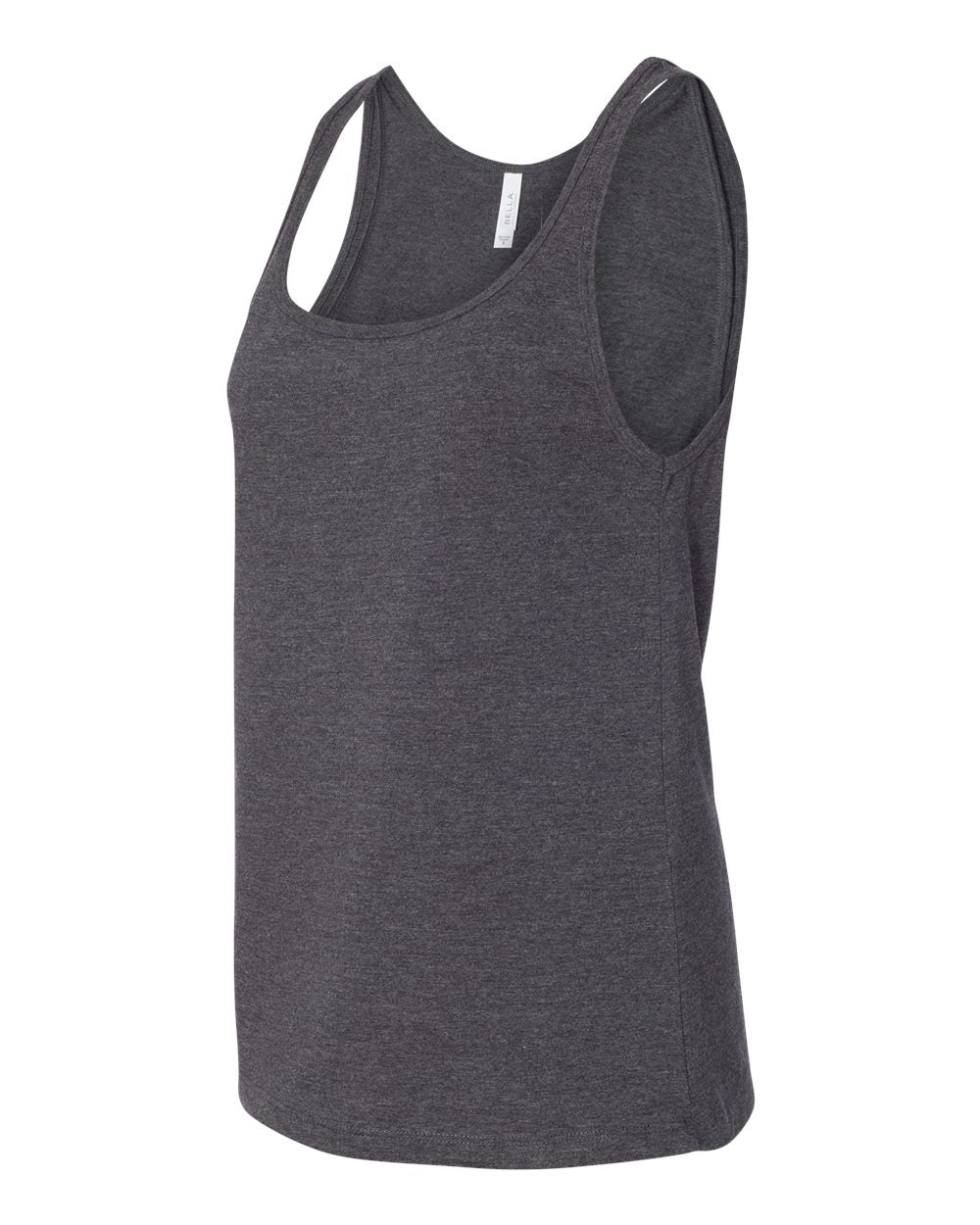 Women’s Relaxed Jersey Tank - Side - B57406093 - Dark Grey Heather