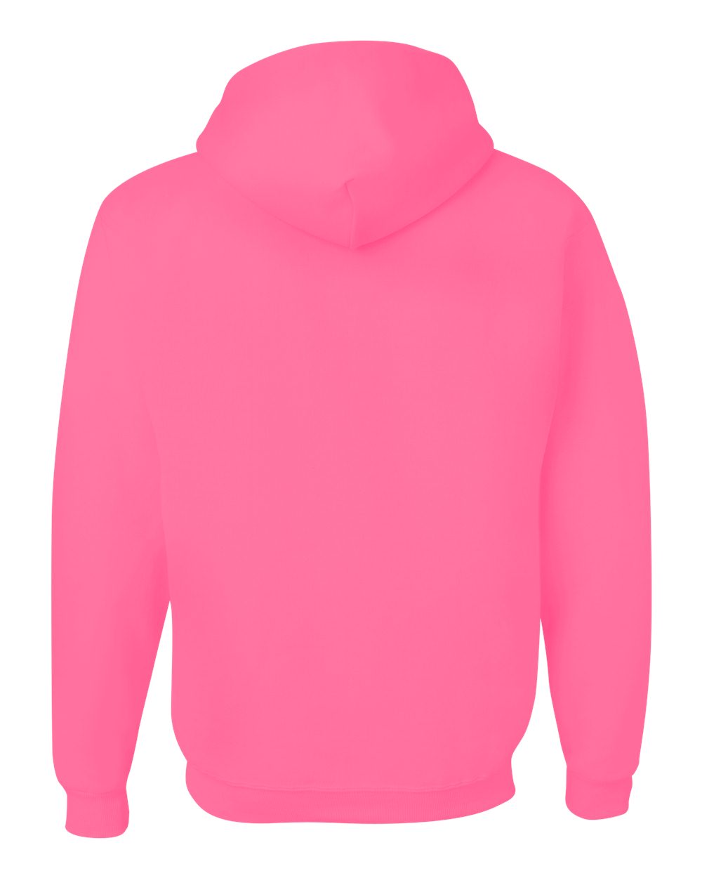 Unisex NuBlend® Hooded Sweatshirt - Back - B22035143 - Neon Pink
