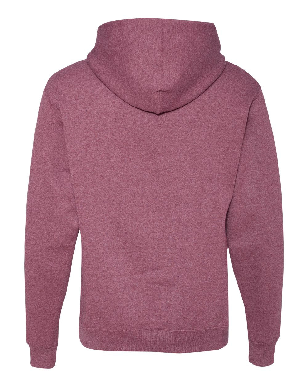 Unisex NuBlend® Hooded Sweatshirt - Back - B22035363 - Vintage Heather Maroon