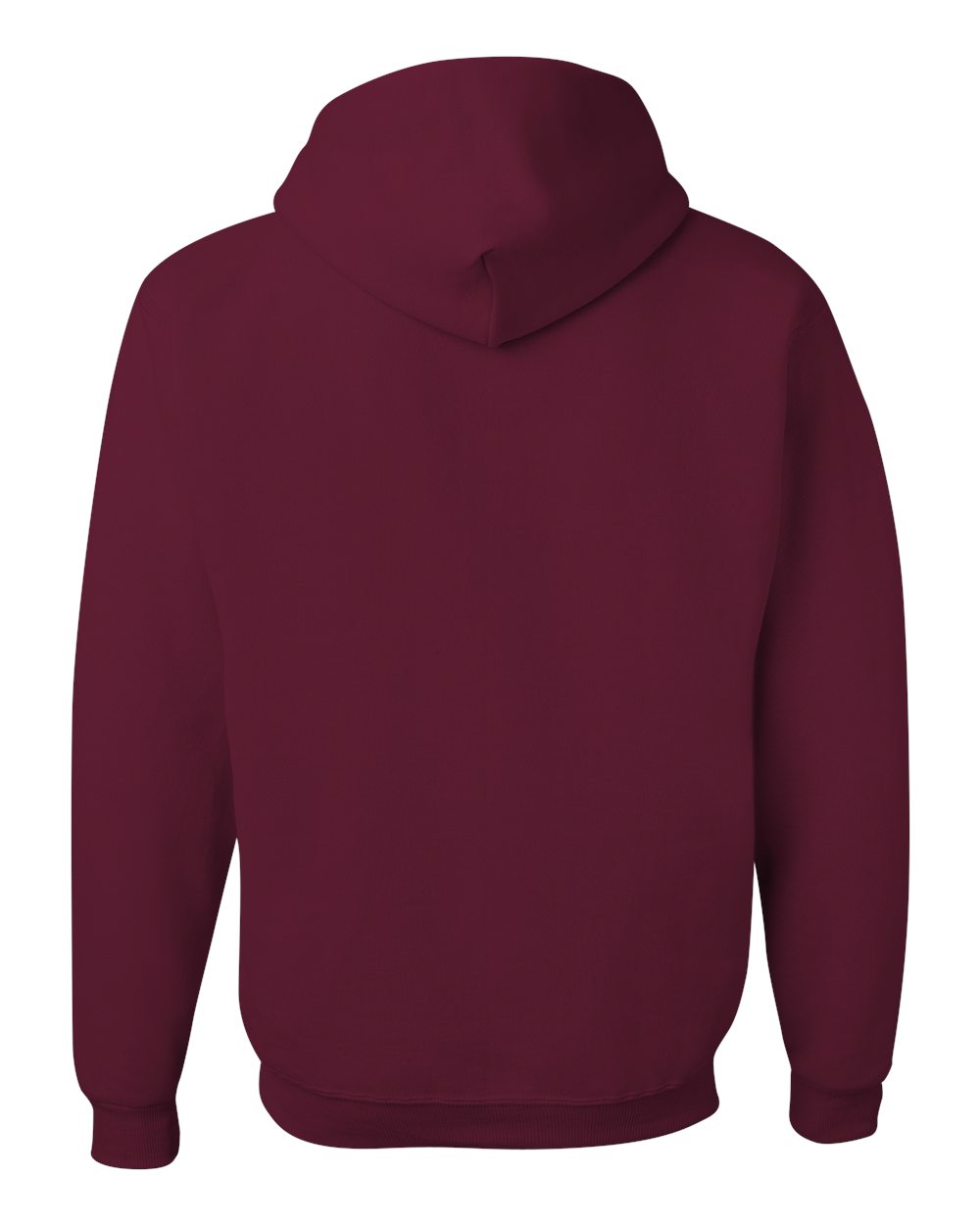 Unisex NuBlend® Hooded Sweatshirt - Back - B22035533 - Maroon