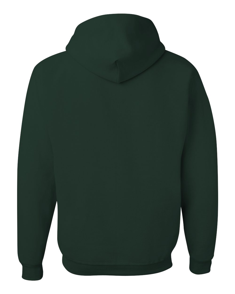 Unisex NuBlend® Hooded Sweatshirt - Back - B22035543 - Forest Green