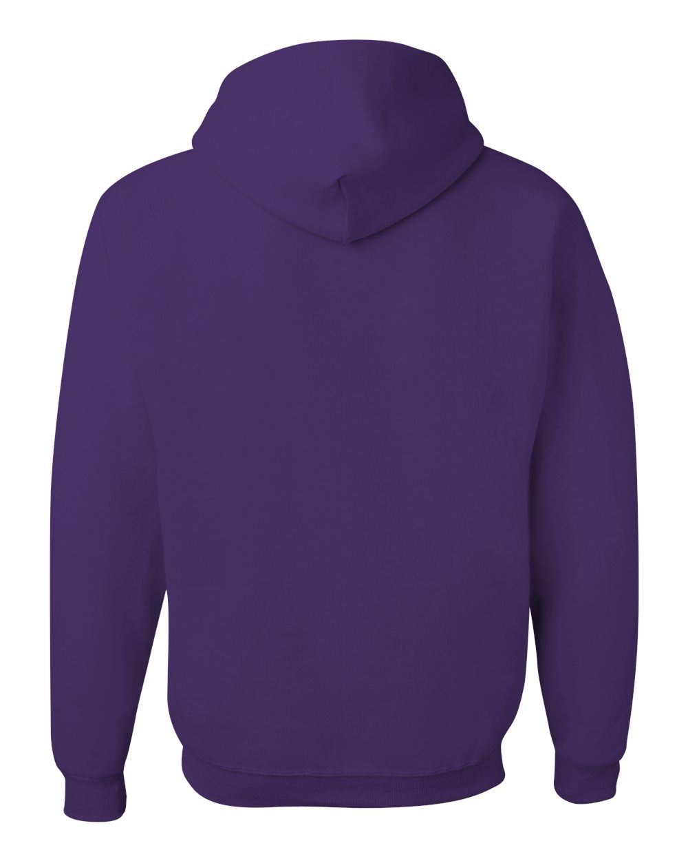 Unisex NuBlend® Hooded Sweatshirt - Back - B22035673 - Deep Purple