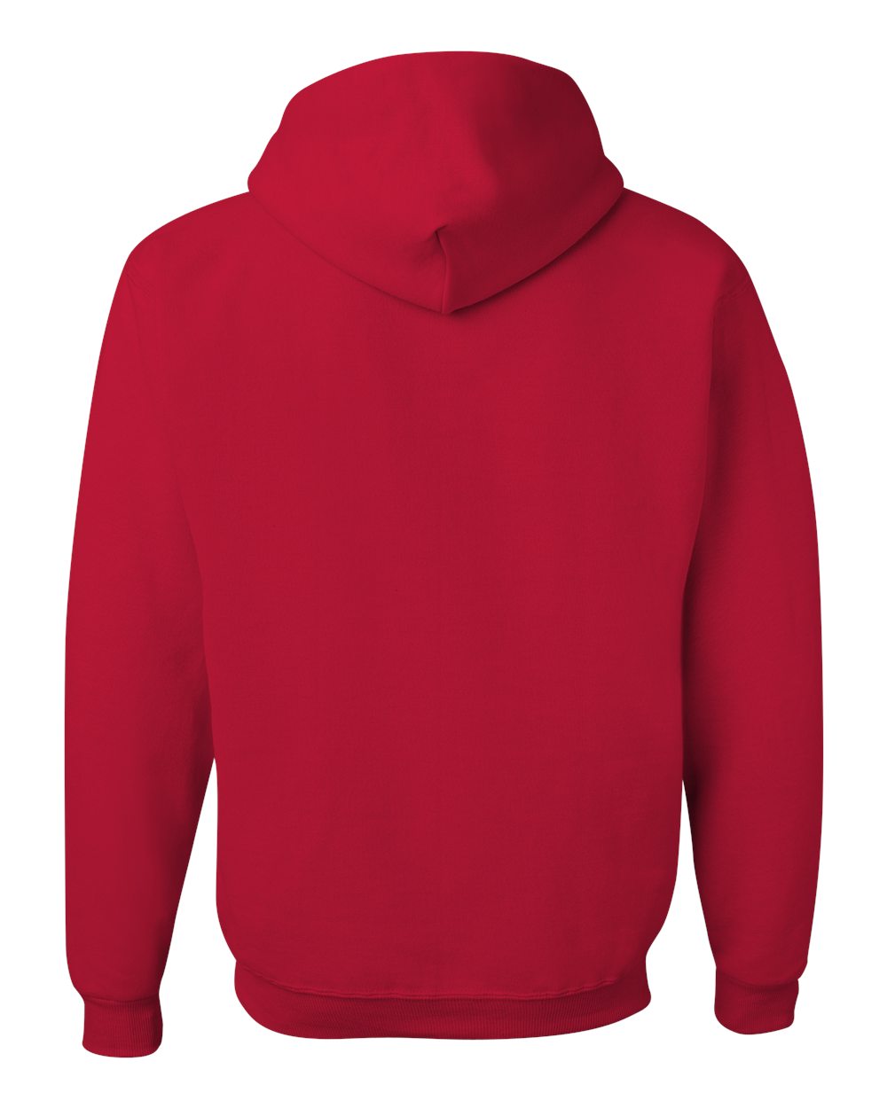 Unisex NuBlend® Hooded Sweatshirt - Back - B22035703 - True Red