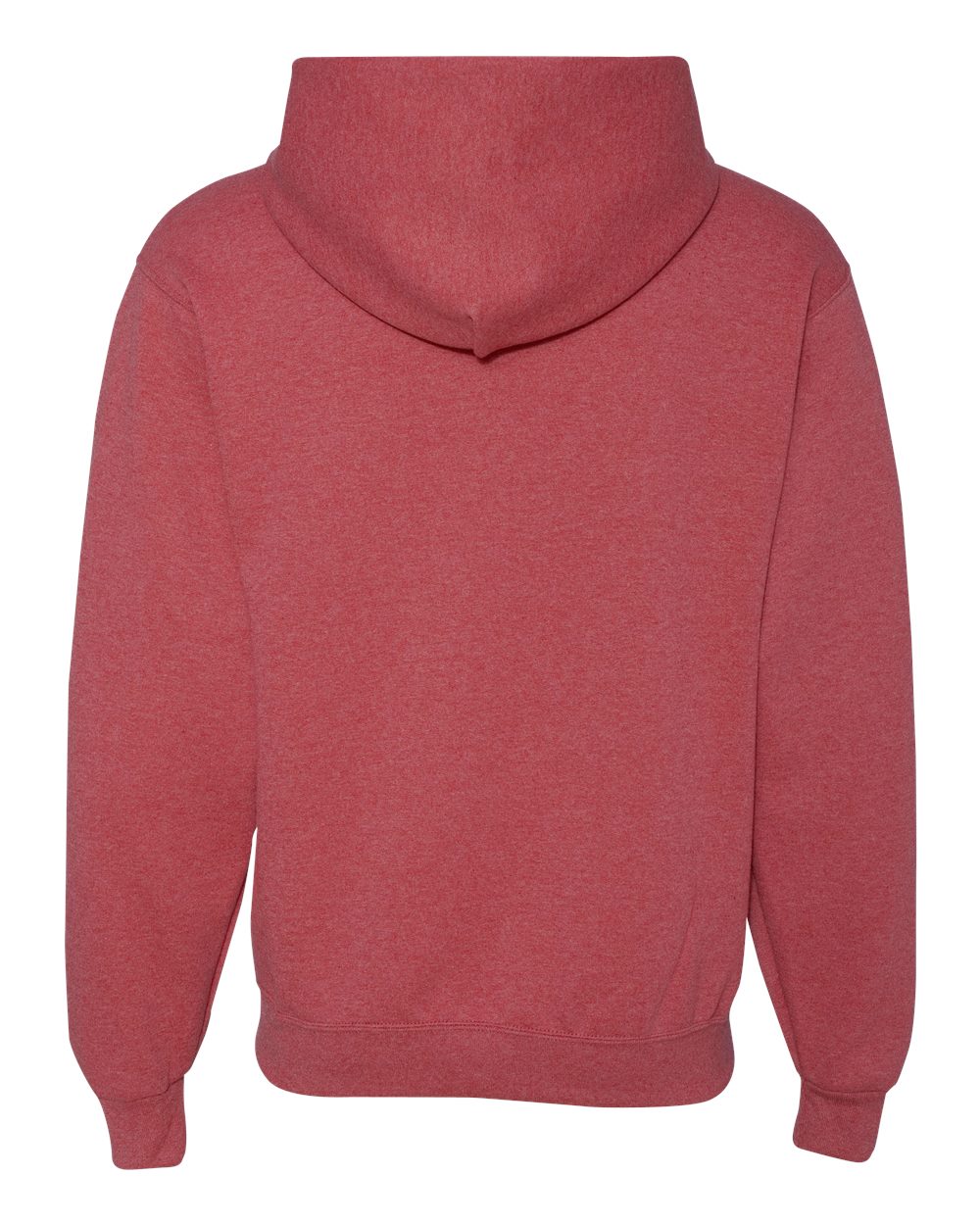 Unisex NuBlend® Hooded Sweatshirt - Back - B22035713 - Vintage Heather Red