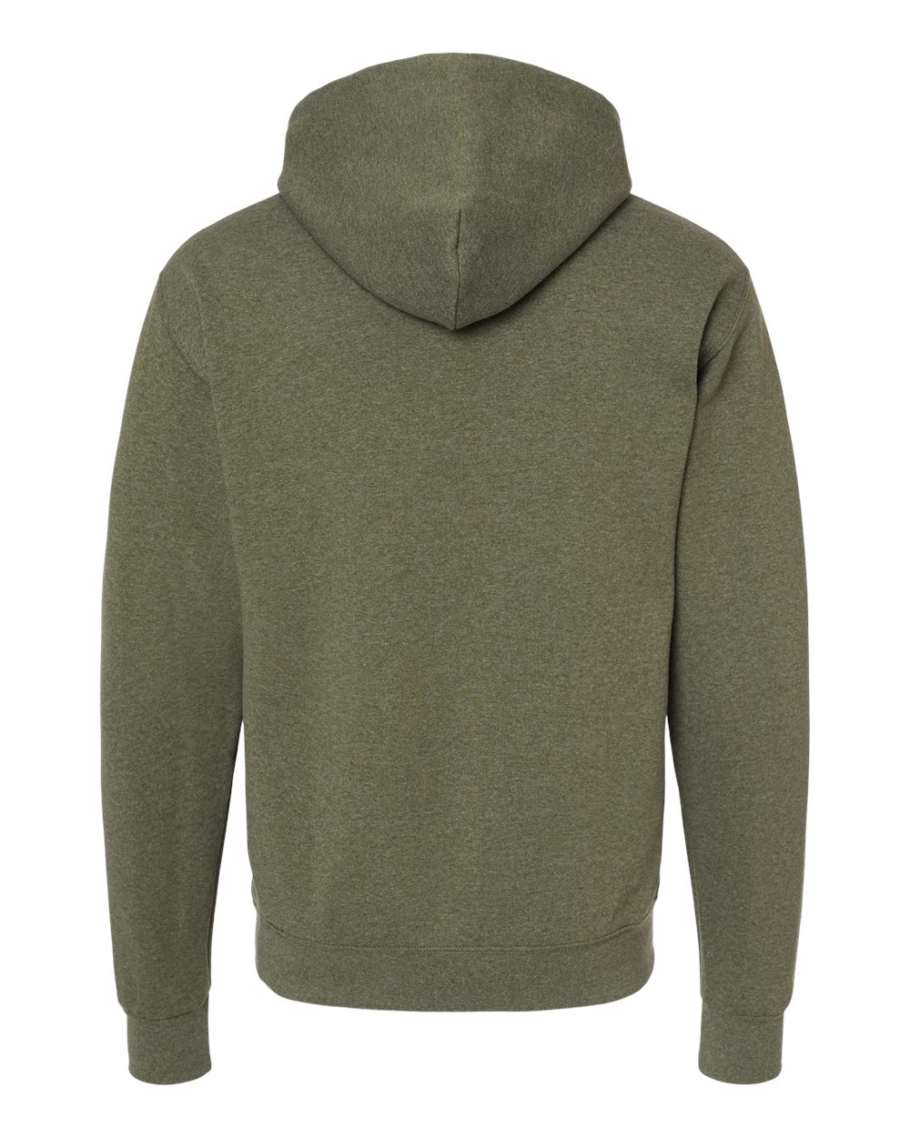 Unisex NuBlend® Hooded Sweatshirt - Back - B22035973 - Military Green Heather