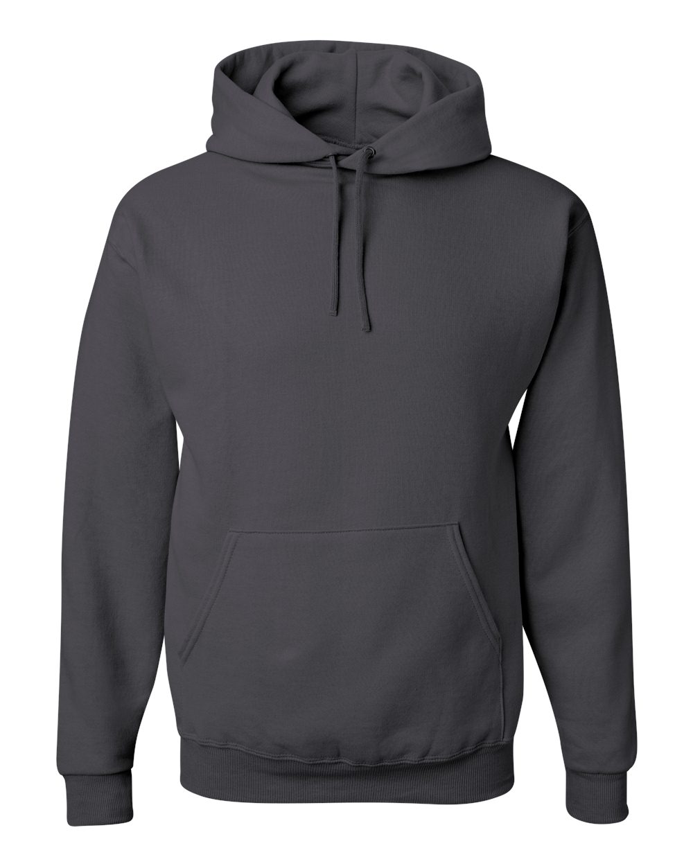 Unisex NuBlend® Hooded Sweatshirt - Front - B22035093 - Charcoal Grey